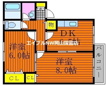 間取図 メゾンラスタⅡ