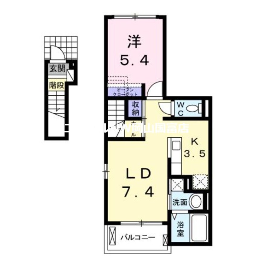 間取図 プレステージ花ずいＧ