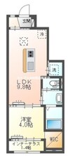 赤穂線（岡山県内）/西大寺駅 徒歩21分 1階 1年未満 1LDKの間取り