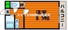 グランシャリオ津高壱番館 1Kの間取り