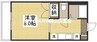 マーガレットＭ 1Kの間取り