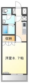 山陽本線（中国）/万富駅 徒歩7分 2階 築16年 1Kの間取り