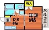アンビシャス高島 1DKの間取り