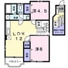 赤穂線（岡山県内）/長船駅 徒歩7分 2階 築21年 2LDKの間取り