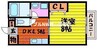 クライン・ブリュッケＣ 1Kの間取り