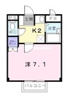 岡山市電東山本線<岡山電気軌道>/東山・おかでんミュージアム駅 徒歩29分 2階 築28年 1Kの間取り