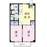山陽本線（中国）/東岡山駅 徒歩13分 1階 築30年 2DKの間取り