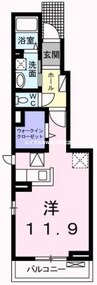 山陽本線（中国）/高島駅 徒歩15分 1階 築9年 1Rの間取り