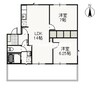 ブルーベリーパレス 2LDKの間取り
