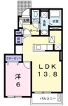山陽本線（中国）/東岡山駅 徒歩9分 1階 築7年 1LDKの間取り