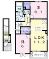 赤穂線（岡山県内）/香登駅 バス:2分:停歩7分 2階 築10年 2LDKの間取り