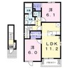 赤穂線（岡山県内）/香登駅 徒歩19分 2階 築12年 2LDKの間取り