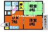 赤穂線（岡山県内）/長船駅 徒歩5分 1階 築30年 2DKの間取り