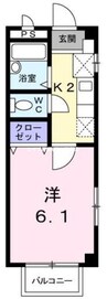 山陽本線（中国）/西川原駅 徒歩18分 1階 築26年 1Kの間取り