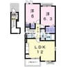 山陽本線（中国）/熊山駅 徒歩16分 2階 築12年 2LDKの間取り