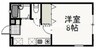 フラットＫ 1Kの間取り