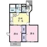 山陽本線（中国）/吉永駅 徒歩4分 1階 築24年 2DKの間取り