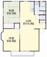 瑞穂の里Ｄ棟 2LDKの間取り