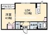 シャーメゾンフェリス　弐番館 1LDKの間取り