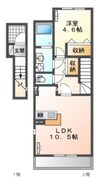 赤穂線（岡山県内）/西大寺駅 徒歩34分 2階 築9年 1LDKの間取り