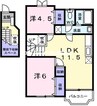 赤穂線（岡山県内）/伊里駅 徒歩15分 2階 築27年 2LDKの間取り