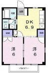 山陽本線（中国）/和気駅 徒歩8分 1階 築28年 2DKの間取り
