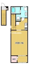 山陽本線（中国）/東岡山駅 徒歩7分 2階 1年未満 1Kの間取り