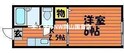 ハウスMセカンドの間取図