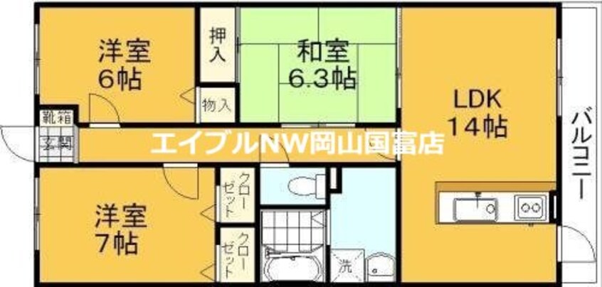 間取図 マリベール瀬戸駅前