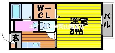 間取り図 山陽本線（中国）/上道駅 徒歩42分 2階 築23年