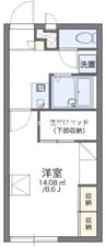 赤穂線（岡山県内）/伊部駅 徒歩11分 1階 築18年 1Kの間取り