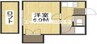コーポカサブランカ 1Kの間取り