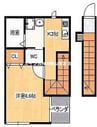 山陽本線（中国）/東岡山駅 徒歩6分 2階 築6年 1Kの間取り