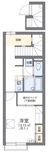 赤穂線（岡山県内）/伊部駅 徒歩8分 2階 築16年 1Kの間取り