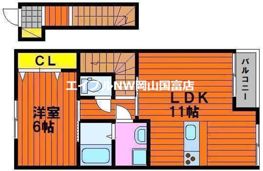 間取図 プライム高島駅前