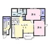 山陽本線（中国）/吉永駅 徒歩2分 2階 築21年 2LDKの間取り