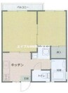 山陽本線（中国）/西川原駅 徒歩21分 2階 築45年 2Kの間取り