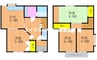 赤穂線（岡山県内）/大多羅駅 徒歩22分 1階 築30年 4DKの間取り