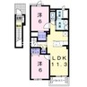 山陽本線（中国）/瀬戸駅 徒歩19分 2階 築9年 2LDKの間取り