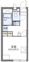 赤穂線（岡山県内）/伊部駅 徒歩8分 2階 築19年 1Kの間取り