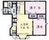山陽本線（中国）/東岡山駅 徒歩12分 1階 築24年 2LDKの間取り
