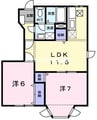 山陽本線（中国）/吉永駅 徒歩8分 1階 築24年 2LDKの間取り