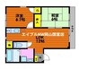 グリーンハイツA 2LDKの間取り