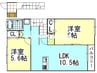 山陽本線（中国）/西川原駅 徒歩23分 2階 築6年 2LDKの間取り