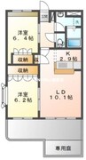 山陽本線（中国）/高島駅 徒歩8分 1階 築21年 2LDKの間取り