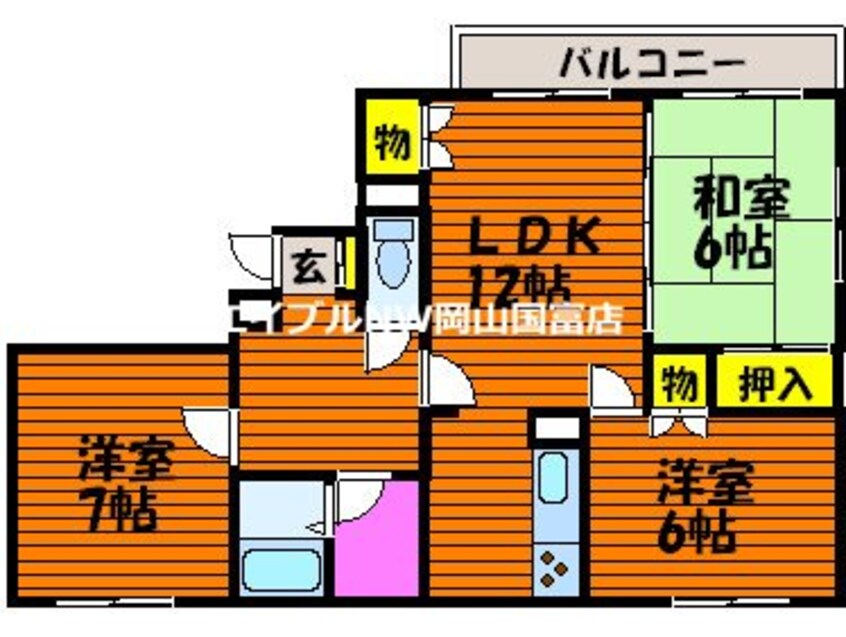 間取図 エリーズトークコート