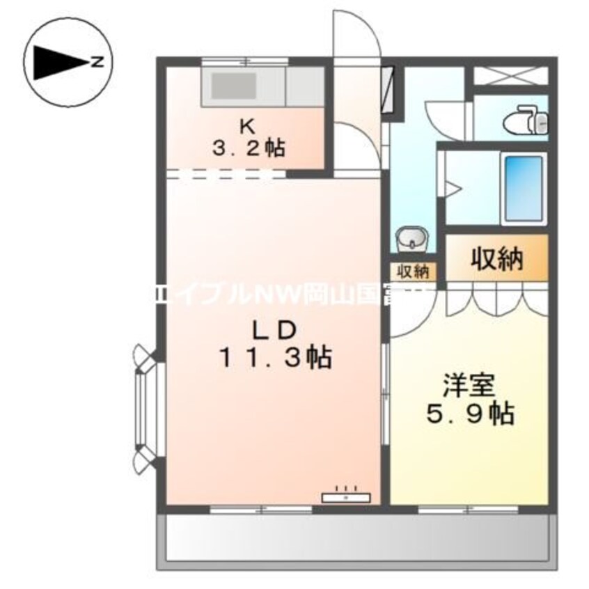 間取図 Ｌａ・Ｖｅｓｔａ