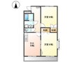 山陽本線（中国）/東岡山駅 徒歩12分 1階 築25年 2DKの間取り