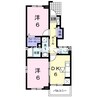 山陽本線（中国）/万富駅 徒歩8分 1階 築14年 2DKの間取り