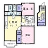 赤穂線（岡山県内）/備前片上駅 徒歩5分 2階 築20年 2LDKの間取り